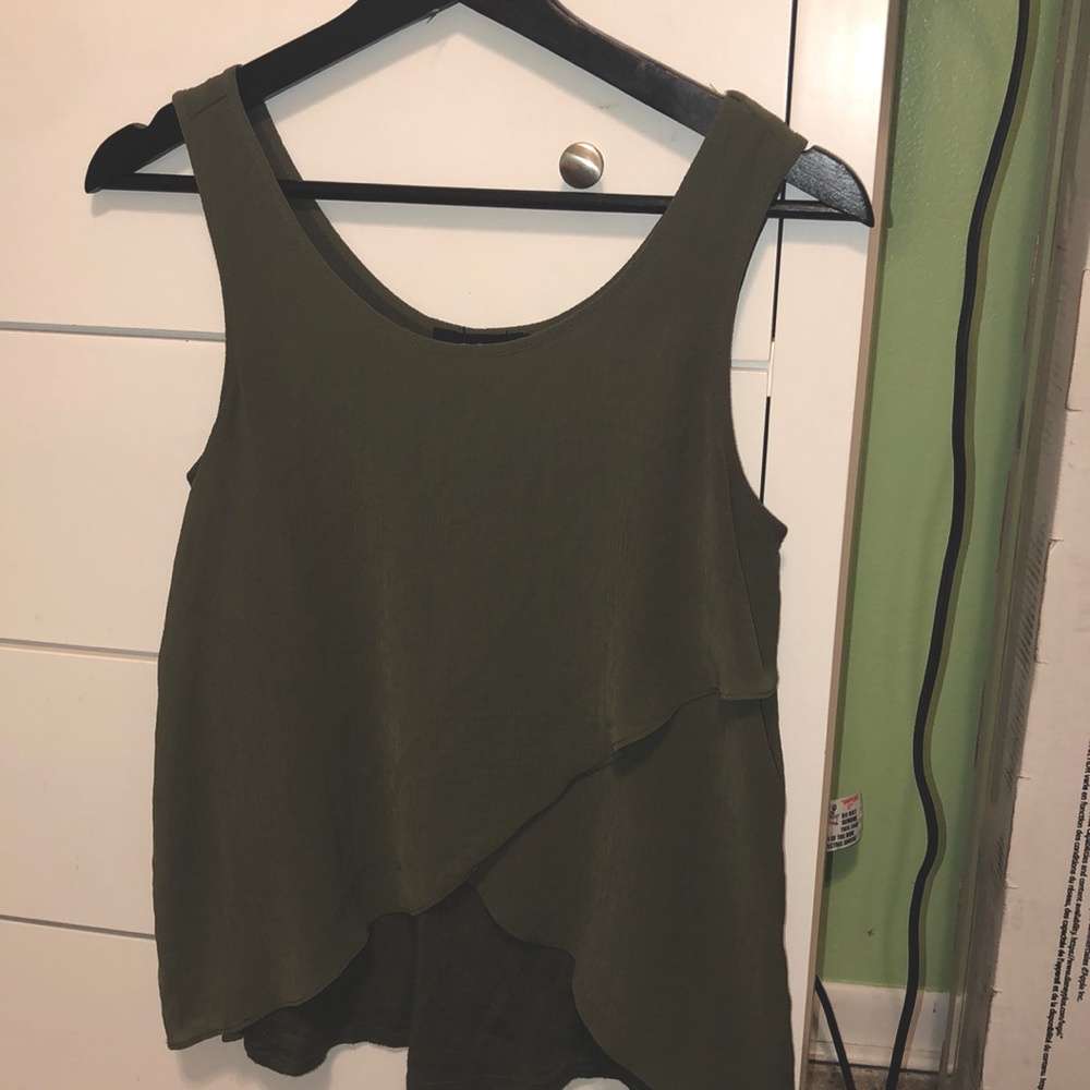 Green tank top